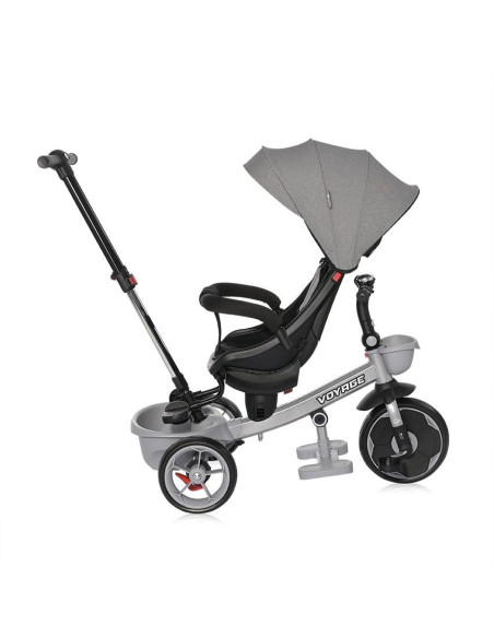 10050640001,Tricicleta pentru copii, Voyage, cu sezut reversibil, 1-5 Ani, Grey