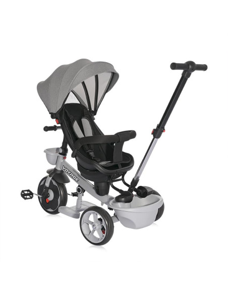 10050640001,Tricicleta pentru copii, Voyage, cu sezut reversibil, 1-5 Ani, Grey