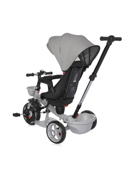 10050640001,Tricicleta pentru copii, Voyage, cu sezut reversibil, 1-5 Ani, Grey