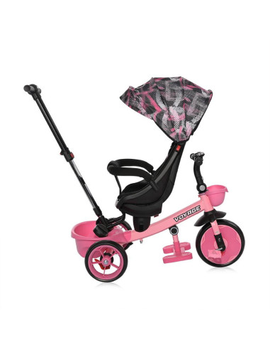 10050640002,Tricicleta pentru copii, Voyage, cu sezut reversibil, 1-5 Ani, Pink