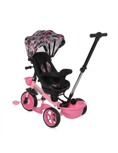 10050640002,Tricicleta pentru copii, Voyage, cu sezut reversibil, 1-5 Ani, Pink