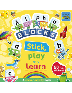 9781802630732,Carticica cu activitati Alphablocks - Lipesc, ma joc & invat
