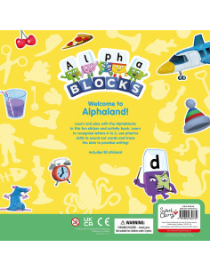 9781802630732,Carticica cu activitati Alphablocks - Lipesc, ma joc & invat 2
