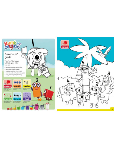 9781802630718,Carte cu activitati Numberblocks - Colorez & ma distrez