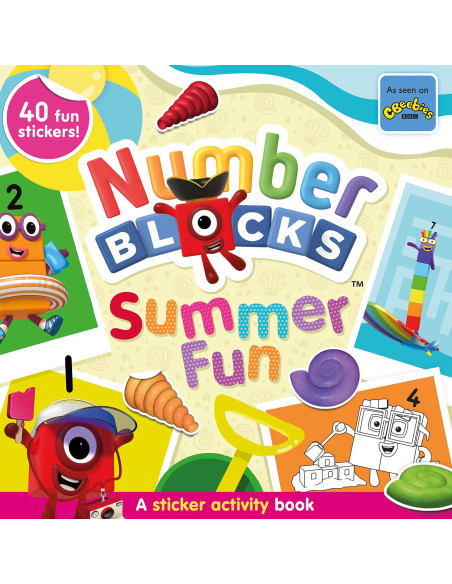 9781802630749,Carticica cu abtibilduri Numberblocks - Summer Fun