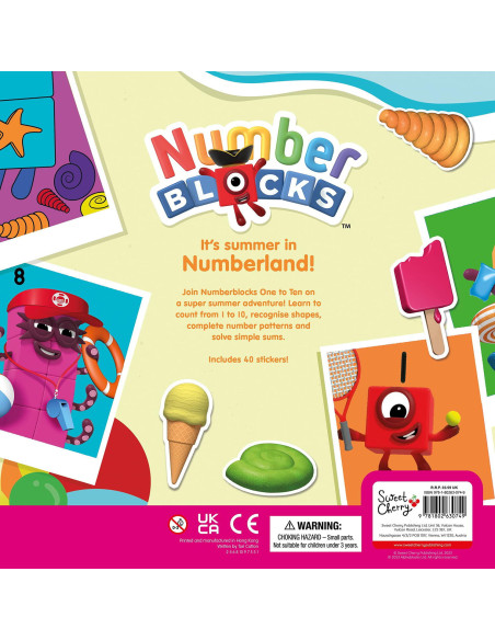 9781802630749,Carticica cu abtibilduri Numberblocks - Summer Fun
