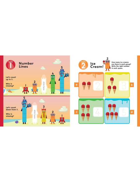 9781802630749,Carticica cu abtibilduri Numberblocks - Summer Fun