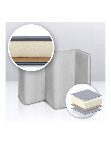 BN-LO-STEFI_PLUS_PINK_YELLOW,Lionelo - Patut pliant cu doua nivele, Stefi Plus, Cu intrare laterala cu fermoar, 2 roti, 120 x 60