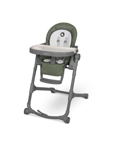 BN-LO-CORA _PLUS_GREEN_OLIVE,Lionelo - Scaun de masa multifunctional Cora Plus, Reglabil in 4 pozitii pe inaltime, Spatar reglab