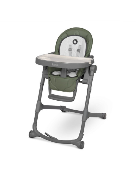 BN-LO-CORA _PLUS_GREEN_OLIVE,Lionelo - Scaun de masa multifunctional Cora Plus, Reglabil in 4 pozitii pe inaltime, Spatar reglab