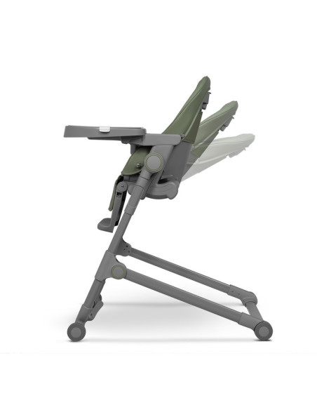 BN-LO-CORA _PLUS_GREEN_OLIVE,Lionelo - Scaun de masa multifunctional Cora Plus, Reglabil in 4 pozitii pe inaltime, Spatar reglab