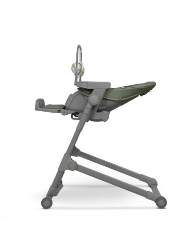 BN-LO-CORA _PLUS_GREEN_OLIVE,Lionelo - Scaun de masa multifunctional Cora Plus, Reglabil in 4 pozitii pe inaltime, Spatar reglab