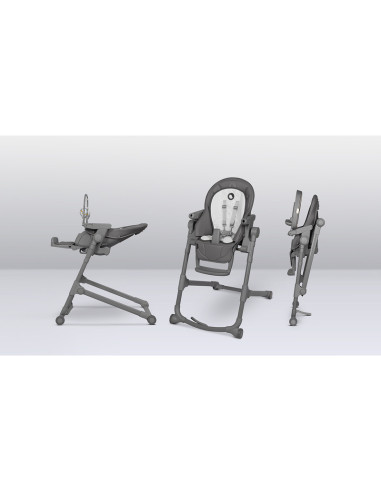 BN-LO-CORA_PLUS_GREY_STONE,Lionelo - Scaun de masa multifunctional Cora Plus, Reglabil in 4 pozitii pe inaltime, Spatar reglabil