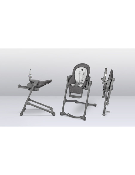 BN-LO-CORA_PLUS_GREY_STONE,Lionelo - Scaun de masa multifunctional Cora Plus, Reglabil in 4 pozitii pe inaltime, Spatar reglabil