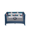 BN-LO-STEFI_BLUE_NAVY_resigilat,Lionelo - Patut pliant cu un nivel Stefi, Cu intrare laterala cu fermoar, 2 roti, 120x60 cm, Con