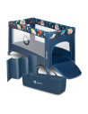 BN-LO-STEFI_BLUE_NAVY_resigilat,Lionelo - Patut pliant cu un nivel Stefi, Cu intrare laterala cu fermoar, 2 roti, 120x60 cm, Con