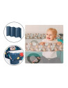 BN-LO-STEFI_BLUE_NAVY_resigilat,Lionelo - Patut pliant cu un nivel Stefi, Cu intrare laterala cu fermoar, 2 roti, 120x60 cm, Con
