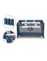 BN-LO-STEFI_BLUE_NAVY_resigilat,Lionelo - Patut pliant cu un nivel Stefi, Cu intrare laterala cu fermoar, 2 roti, 120x60 cm, Con