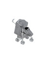 BN-LO-IRMA_GREY/DARKGREY_resigilat,Lionelo - Carucior sport Irma, Cu husa de picioare, Cu plasa de tantari, Conform cu standardu
