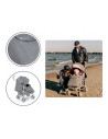BN-LO-IRMA_GREY/DARKGREY_resigilat,Lionelo - Carucior sport Irma, Cu husa de picioare, Cu plasa de tantari, Conform cu standardu