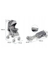 BN-LO-IRMA_GREY/DARKGREY_resigilat,Lionelo - Carucior sport Irma, Cu husa de picioare, Cu plasa de tantari, Conform cu standardu
