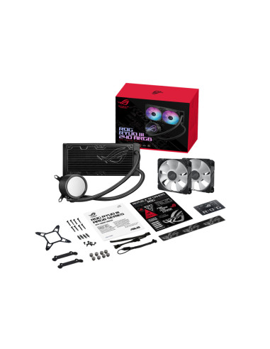 90RC00J1-M0UAY0,Cooler procesor cu lichid ASUS ROG Ryuo III 240 iluminare aRGB cu display 90RC00J1-M0UAY0,Cooler procesor cu lichid ASUS ROG Ryuo III 240 iluminare aRGB cu display