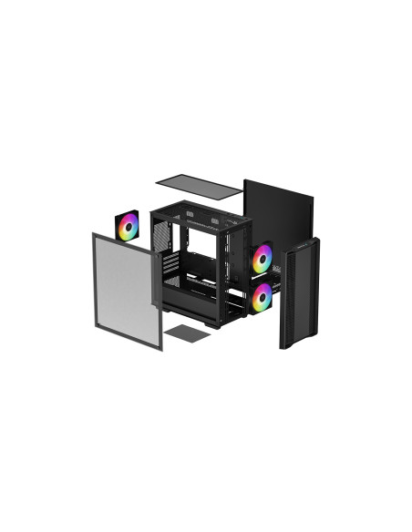 R-CC360-BKAPM3-G-1,Carcasa Deepcool CC360 neagra iluminare aRGB R-CC360-BKAPM3-G-1,Carcasa Deepcool CC360 neagra iluminare aRGB