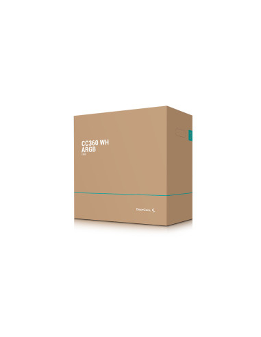 R-CC360-WHAPM3-G-1,Carcasa Deepcool CC360 alba iluminare aRGB R-CC360-WHAPM3-G-1,Carcasa Deepcool CC360 alba iluminare aRGB