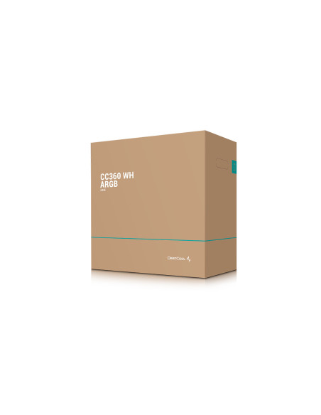 R-CC360-WHAPM3-G-1,Carcasa Deepcool CC360 alba iluminare aRGB R-CC360-WHAPM3-G-1,Carcasa Deepcool CC360 alba iluminare aRGB