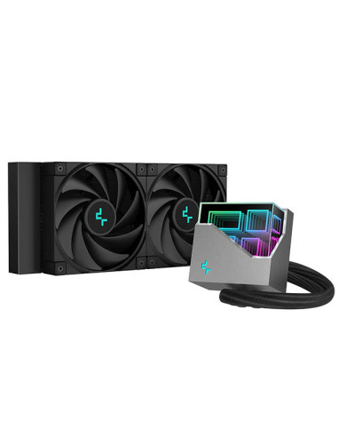 R-LT520-BKAMNF-G-1,Cooler procesor cu lichid Deepcool LT520 negru iluminare aRGB