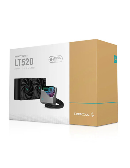 R-LT520-BKAMNF-G-1,Cooler procesor cu lichid Deepcool LT520 negru iluminare aRGB