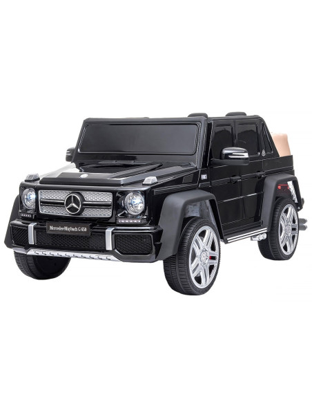 ELJMAG6501B,Masinuta electrica Chipolino SUV Mercedes Maybach G650 black cu scaun din piele si roti EVA