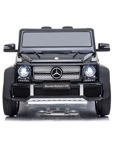 ELJMAG6501B,Masinuta electrica Chipolino SUV Mercedes Maybach G650 black cu scaun din piele si roti EVA