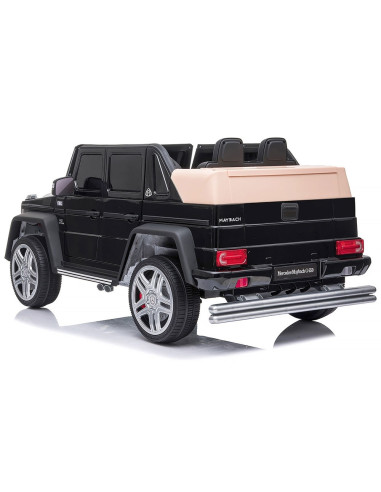 ELJMAG6501B,Masinuta electrica Chipolino SUV Mercedes Maybach G650 black cu scaun din piele si roti EVA