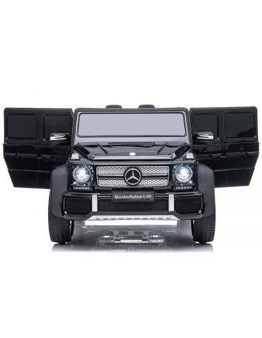 ELJMAG6501B,Masinuta electrica Chipolino SUV Mercedes Maybach G650 black cu scaun din piele si roti EVA