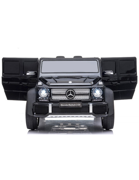 ELJMAG6501B,Masinuta electrica Chipolino SUV Mercedes Maybach G650 black cu scaun din piele si roti EVA