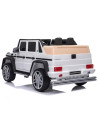 ELJMAG6502W,Masinuta electrica Chipolino SUV Mercedes Maybach G650 white cu scaun din piele si roti EVA