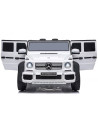 ELJMAG6502W,Masinuta electrica Chipolino SUV Mercedes Maybach G650 white cu scaun din piele si roti EVA