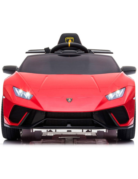 ELKLAHU22RE,Masinuta electrica Chipolino Lamborghini Huracan red cu scaun din piele si roti EVA