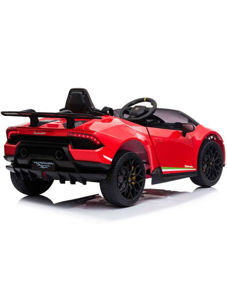ELKLAHU22RE,Masinuta electrica Chipolino Lamborghini Huracan red cu scaun din piele si roti EVA