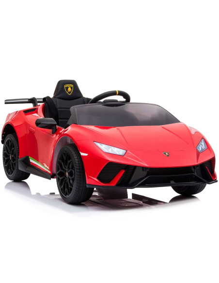 ELKLAHU22RE,Masinuta electrica Chipolino Lamborghini Huracan red cu scaun din piele si roti EVA