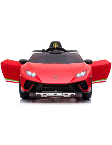 ELKLAHU22RE,Masinuta electrica Chipolino Lamborghini Huracan red cu scaun din piele si roti EVA
