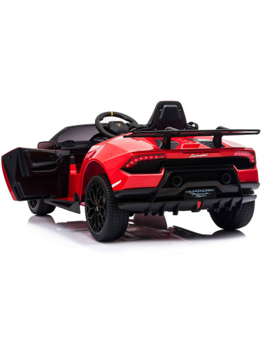 ELKLAHU22RE,Masinuta electrica Chipolino Lamborghini Huracan red cu scaun din piele si roti EVA