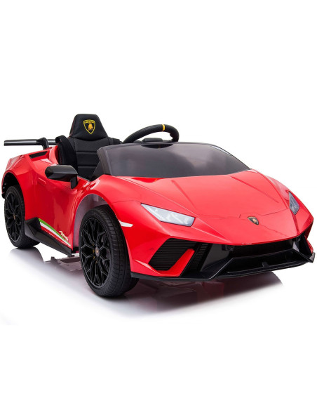 ELKLAHU22RE,Masinuta electrica Chipolino Lamborghini Huracan red cu scaun din piele si roti EVA