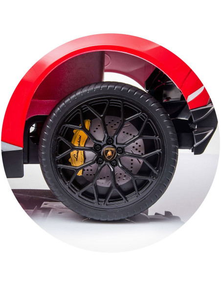 ELKLAHU22RE,Masinuta electrica Chipolino Lamborghini Huracan red cu scaun din piele si roti EVA