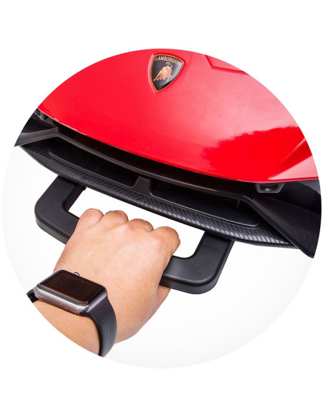 ELKLAHU22RE,Masinuta electrica Chipolino Lamborghini Huracan red cu scaun din piele si roti EVA