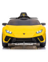 ELKLAHU23YE,Masinuta electrica Chipolino Lamborghini Huracan yellow cu scaun din piele si roti EVA