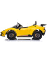 ELKLAHU23YE,Masinuta electrica Chipolino Lamborghini Huracan yellow cu scaun din piele si roti EVA