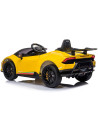 ELKLAHU23YE,Masinuta electrica Chipolino Lamborghini Huracan yellow cu scaun din piele si roti EVA