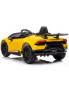 ELKLAHU23YE,Masinuta electrica Chipolino Lamborghini Huracan yellow cu scaun din piele si roti EVA